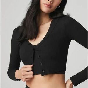 Alo Yoga whisper cropped cardigan